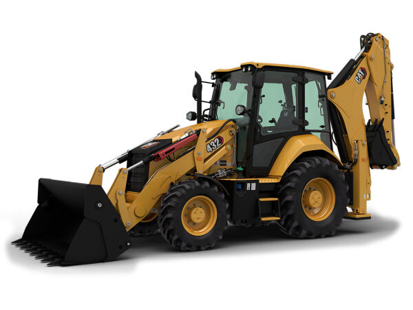 Backhoes. 